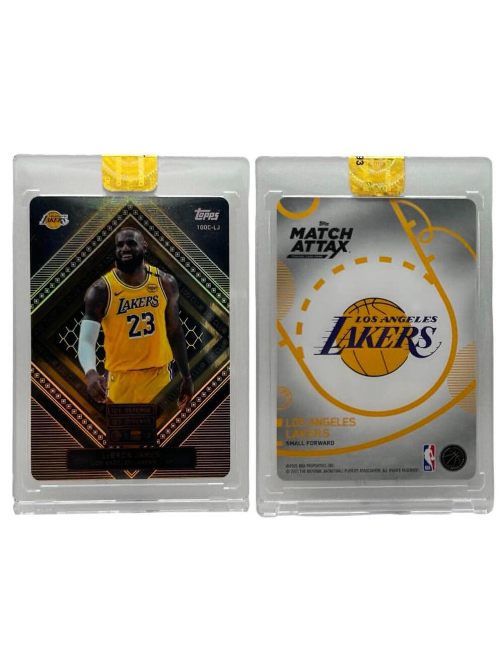 2025 Topps Match Attax 100 Club #100C-LJ LeBron James Los Angeles Lakers HOF